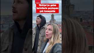 İstanbul'a hayran kalan turistlerin paylaşımı sosyal medyada çok konuş