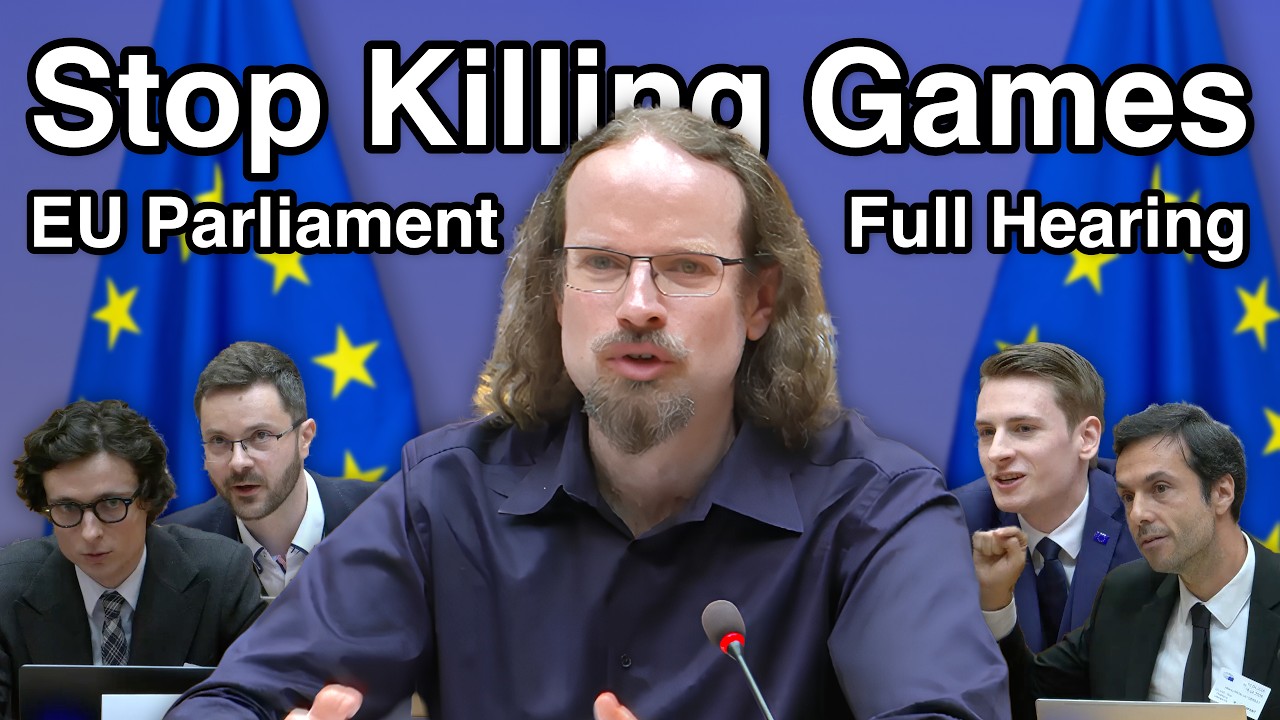 Stop Killing Games at the European Parliament | Full Hearing - YouTube