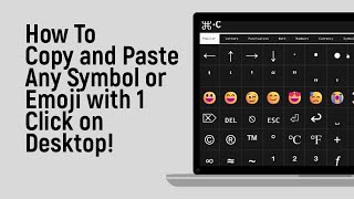 How to Copy and Paste Any Symbol or Emoji with 1 Click on Desktop [easy]