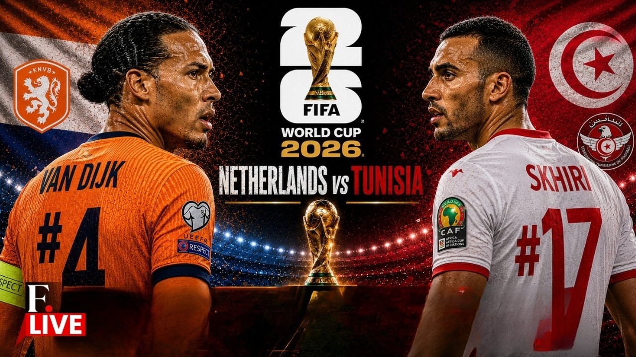 🔴FIFA World Cup 2026 LIVE | Tunisia vs Netherlands | Group F  | Virgil van Dijk |  Ellyes Skhiri