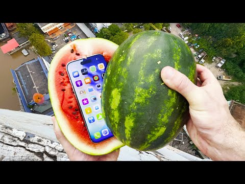 iPhone 17 Air Watermelon 250 FT Skyscraper Drop Test! WILL IT SURVIVE?