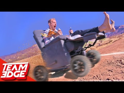 High Speed OFF-ROAD Electric Recliner Race!! Video