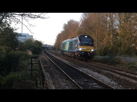 Direct Rail Services Class 68025 'Superb' Passing Mardh Barton - 0Z08 - 30th October