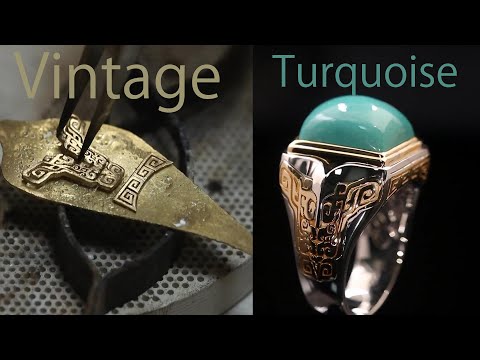 MDTC Handmade Vintage Turquoise Ring #craftsmanship #artist  #handmade #mdtcjewelry