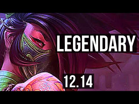 AKALI vs AZIR (MID) | 14/1/8, Legendary, 1.5M mastery, 500+ games | EUW Challenger | 12.14