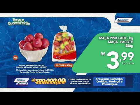 Quarta Feirão Condor - Joinville, Mafra, Jaraguá do Sul e Rio Negrinho - 16/09/26