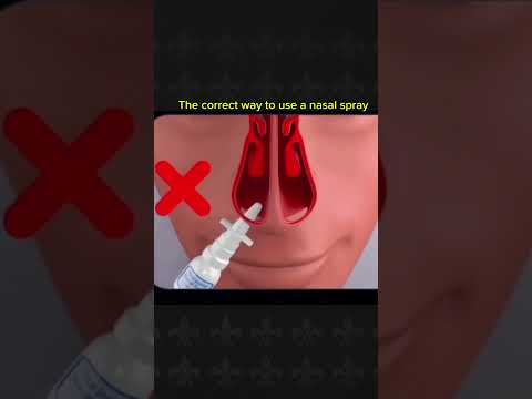 The correct way to use a nasal spray #nose #spray