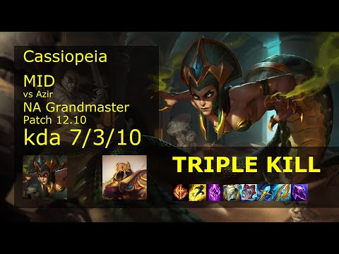 Rank 1 NA Cassiopeia Mid: Cassiopeia vs Azir