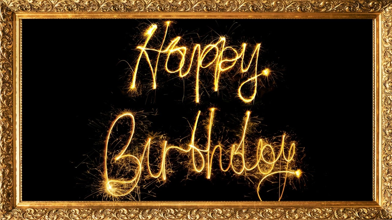 Happy Birthday | Framed Art For TV Screen | 4K | No Music