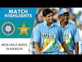 India Vs Pakistan Karachi Match Highlights India Hold Nerve In A Record Breaking Thriller