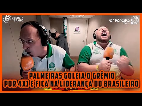 PALMEIRAS GOLEIA O GRÊMIO POR 4X1 E ASSUME A LIDERANÇA DO BRASILEIRÃO - CONFIRA AS REAÇÕES DO EEC