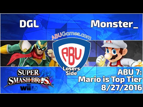 ABU Monthly 7: Monster_ (Mario) vs. DGL (Captain Falcon, GnW) - Smash 4 Singles Losers Side