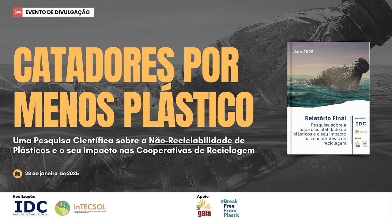 Evento de divulgação Catadores por menos plásticos