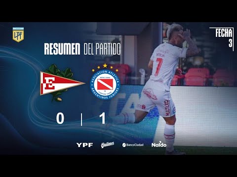 Copa Liga Profesional | Fecha 3 | resumen de Estudiantes - Argentinos Juniors