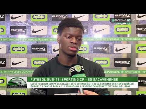 Declarações de SÉRGIO MATOS (Sporting Sub-16).