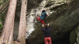 Video thumbnail of Astronautenfieber, 8a. Magic Wood