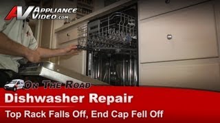 KitchenAid Dishwasher Repair - Top Rack Falls Off - Rack Stop