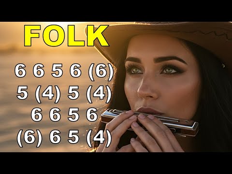 CAMPTOWN RACES HARMONICA ( C DIATONIC ), ARMÓNICA C, TABS, BLUES HARP C GAITA DE BOCA C MUNDHARMONIK