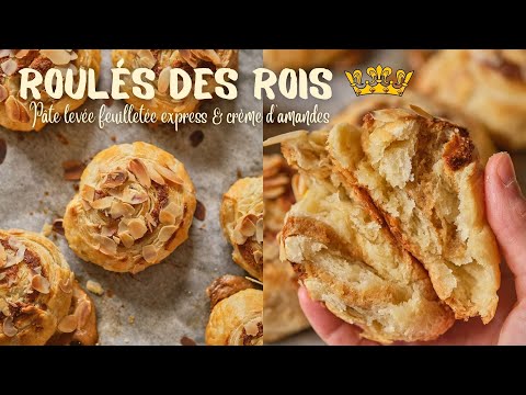 Roulé des rois (pâte levée feuilletée express & crème d'amandes)