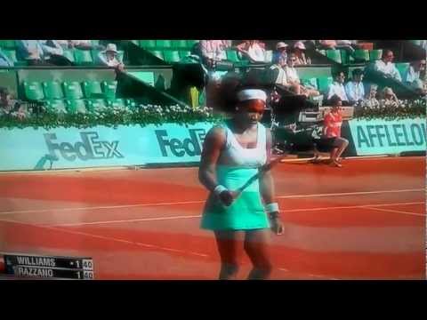 excellent point and play. Serena Williams vs Razzano