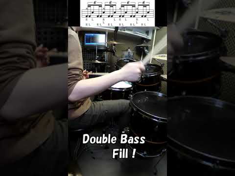 Double Bass Drum Fill 10 (Todd Sucherman lick)  #shorts