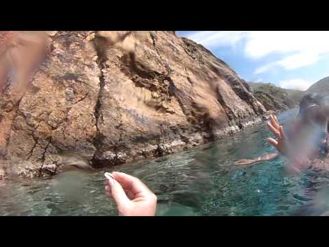 Dave and Deena snorkeling Virgin Islands Treazzure March 2013