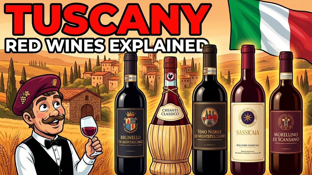 Every ITALIAN Red Wine From TUSCANY Explained in 24 Minutes