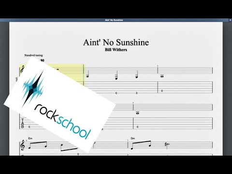 Aint' No sunshine Rockschool Debut Grade Acoustic Guitar