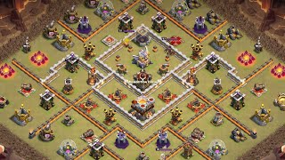 【クラクラ】椎名霊さんのゴレネクロ TH11全壊