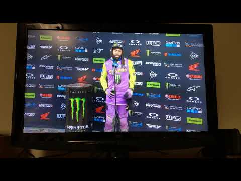 Malcolm Stewart First Career 450 Monster Energy Supercross Podium Speech