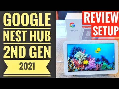 DETAILLIERTE ÜBERPRÜFUNG UND EINRICHTUNG Google Nest Hub 2. Generation 2021 Smart Home 7-Zoll-Dis...