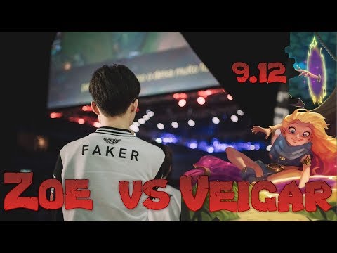 Faker - Zoe vs Veigar Mid - LoL Season 9 KR Ranked | League Of Legends