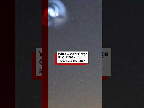 Video | Spiral in the sky likely to be from SpaceX launch. #SpaceX #Rocket #UFO #BBCNews