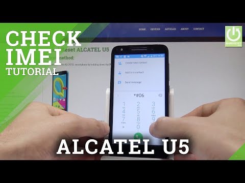 How to Check IMEI in ALCATEL U5 - IMEI Info / Serial Number