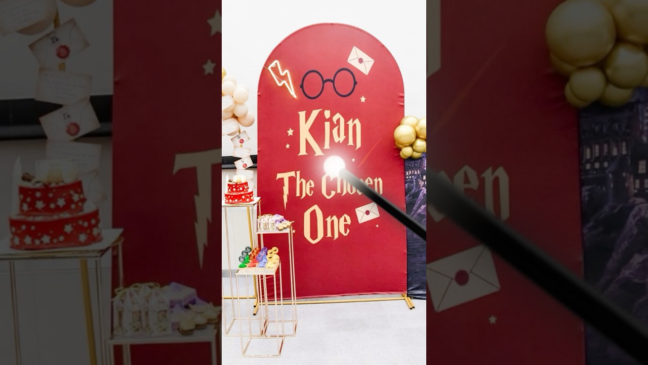 Kian: The Chosen One | A Magical Harry Potter Themed 1st Birthday Party #shorts  #firstbirthday