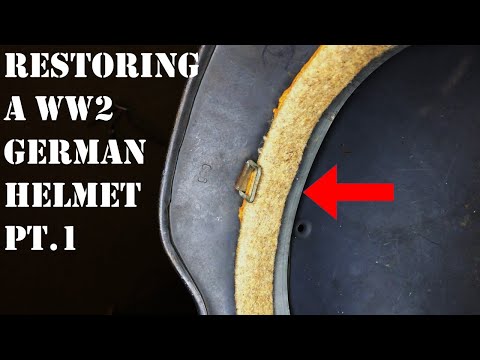 Restoring a WW2 German M40 Luftwaffe Helmet- Part 1