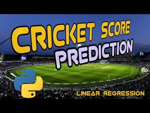 Cricket Score Prediction In Python Machine Learning Linear Regression Python Unq Coder