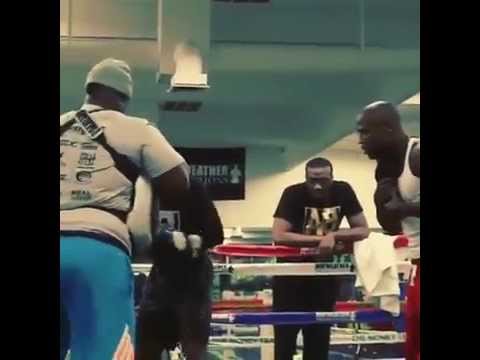 Floyd Mayweather jt trains Adrien Broner for Porter fight