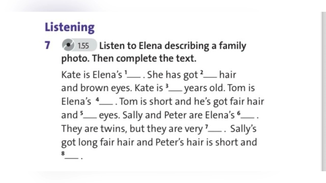 English plus 5. Unit 4. Review. Ex7,p52