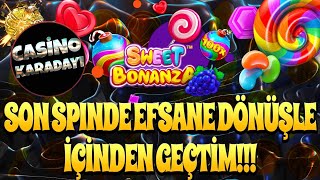 Sweet Bonanza | SON SPİNDE MUHTEŞEM KAZANÇLA DÖNÜŞ | BIG WIN #sweetbonanzarekor #bigwin #slot Video Video