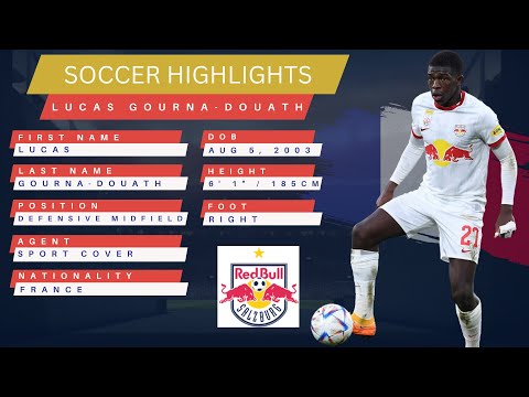 Lucas Gourna Douath U20 RB Salzburg Defensive Midfielder France National Team 2003 Professional