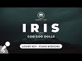 Iris - Goo Goo Dolls (Lower Key - Piano Karaoke)
