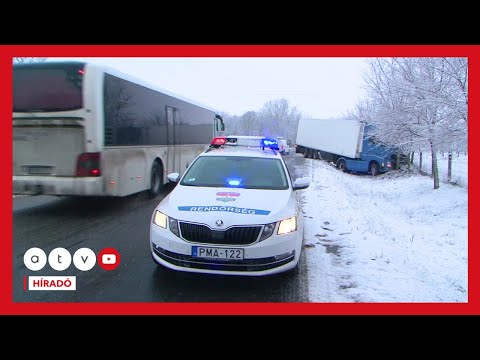 Csúszós utak, elakadt autók, kidőlt fák – Tovább durvul az időjárás