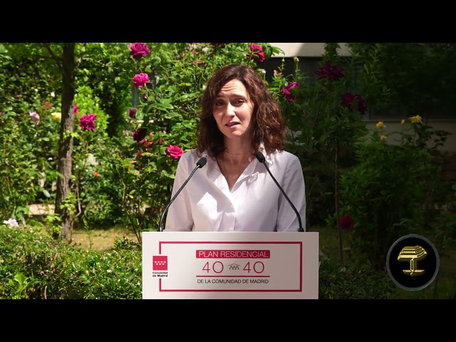Ayuso presenta el Plan 40 40, el mayor proyecto de transformación de residencias y centros de día