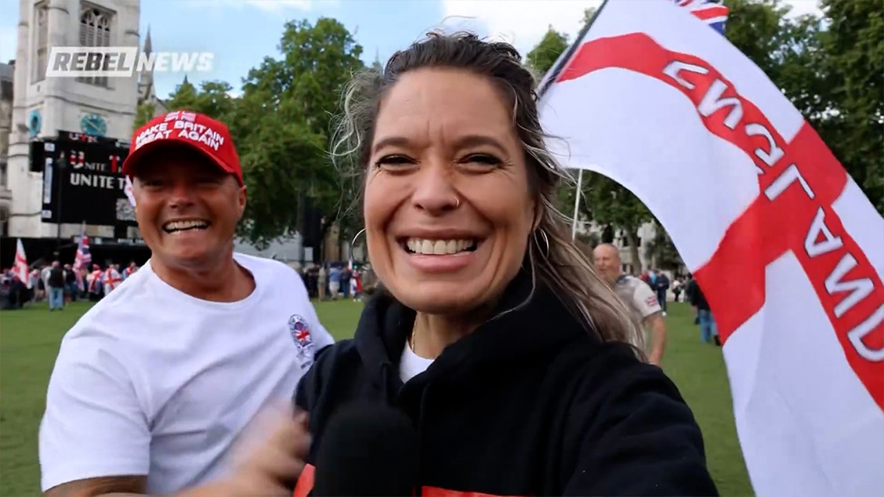 I’ve arrived at Tommy Robinson’s Unite the Kingdom rally in London!