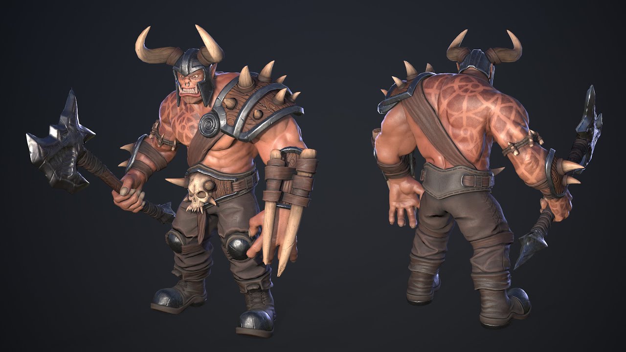 Orc Bull 3D Model