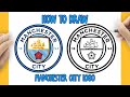 HOW TO DRAW A LOGO MANCHASTER CITY MAN CITY LOGO DRAWING