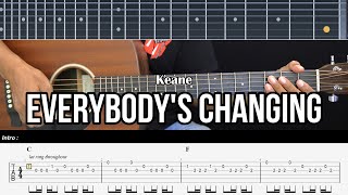 Everybody's Changing - Keane | EASY Guitar TABS - Guitar Lessons