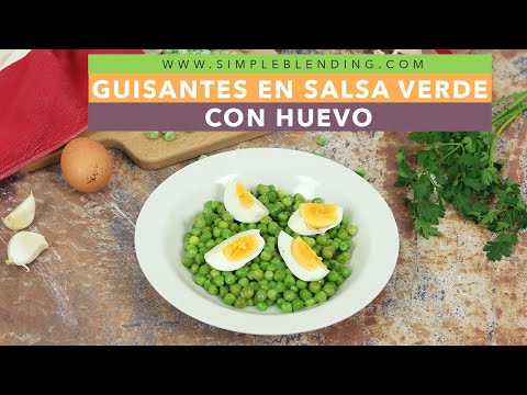 GUISANTES EN SALSA VERDE CON HUEVO | La mejor receta de guisantes en salsa verde | Receta guisantes