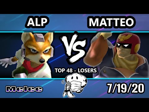 GOML 2020 SSBM - Matteo (Captain Falcon) Vs. ALP (Fox) Melee Top 48